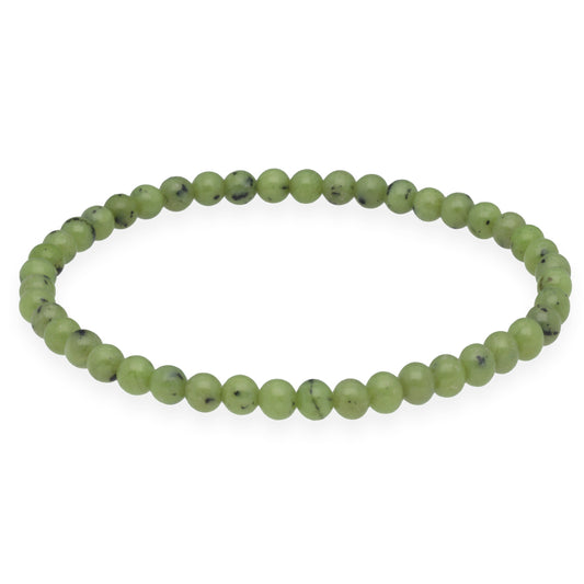 Nephrite (Jade) Mini Ball Bracelet | 4mm
