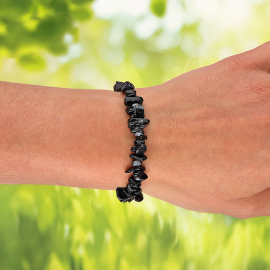 Onyx chip bracelet