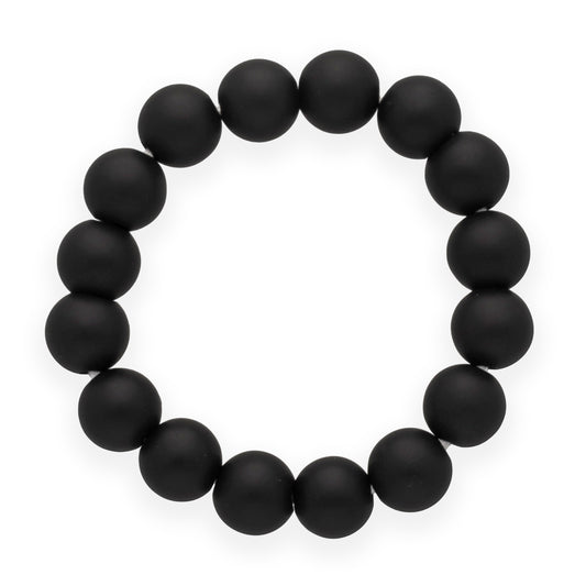 Onyx, matte | elastic ball ring