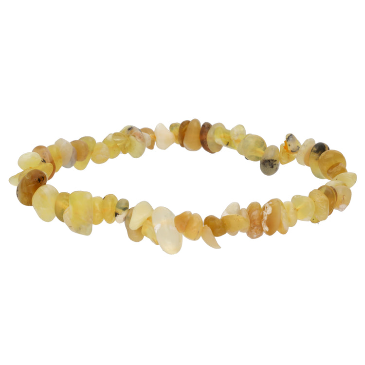 Opal, yellow chip bracelet