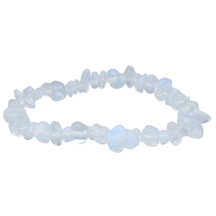 Opal Glass Chip Bracelet