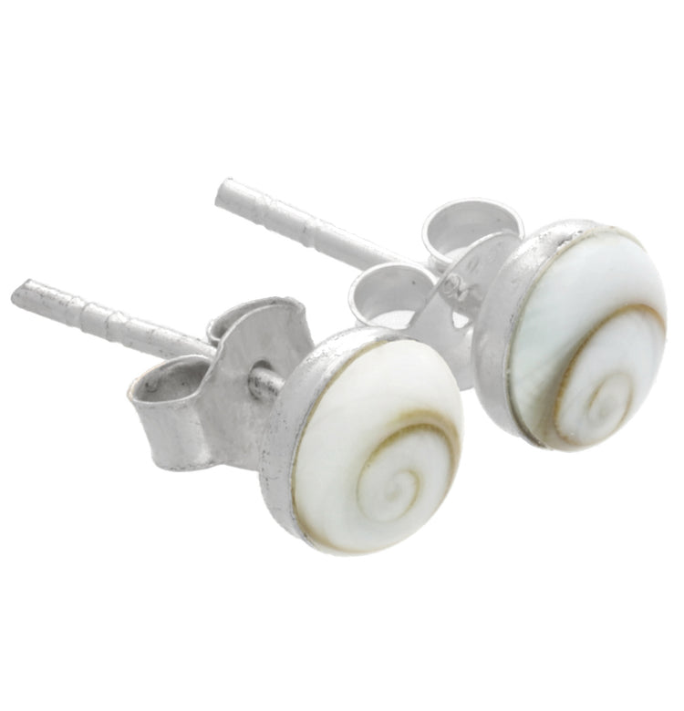 Operculum Ohrstecker 6 mm | 925er Silber