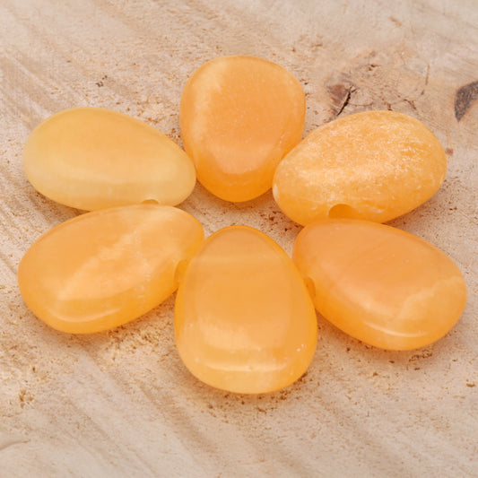 Orange Calcite Drop Pendant 