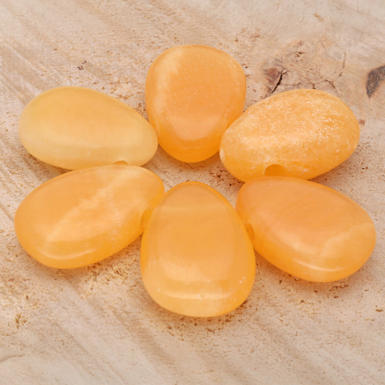 Orange Calcite Drop Pendant 
