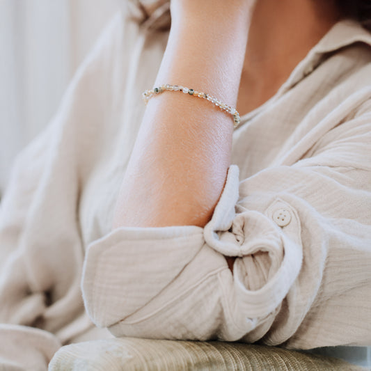 Ocean Jasper Mini Ball Bracelet | 4mm