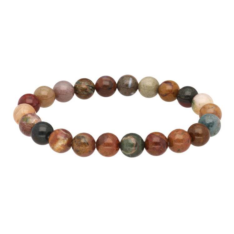 Ocean Jasper Ball Bracelet | 8mm