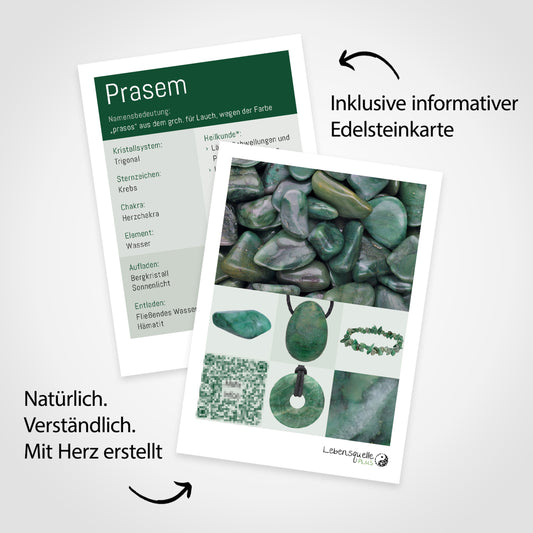 Prasem (African Jade) Tumbled Stone