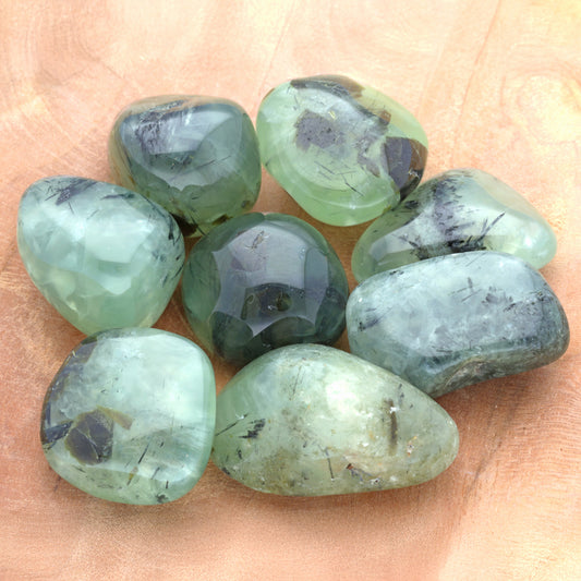Prehnite tumbled stone