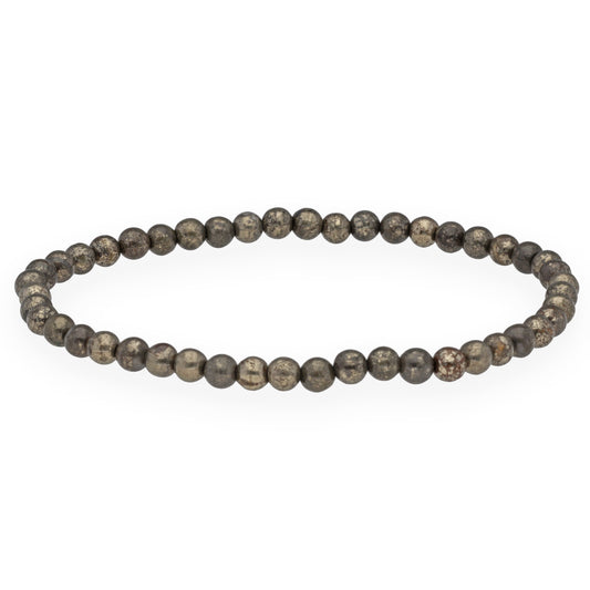 Pyrite mini ball bracelet | 4mm