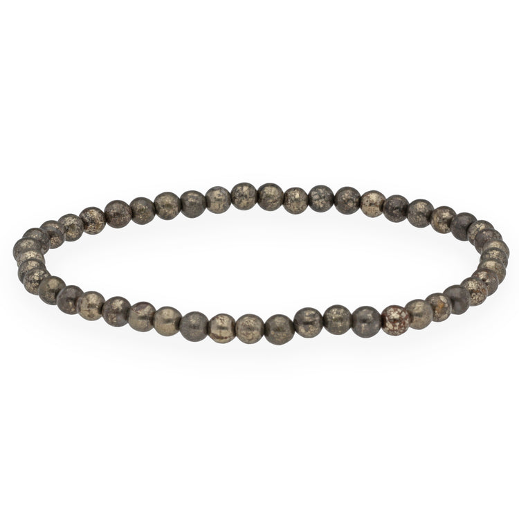 Pyrite mini ball bracelet | 4mm