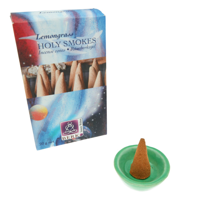Holy Smokes Incense Cones "Lemongrass" - Aroma of Nature 