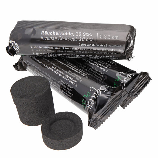 Smoking charcoal Ø 3.3 cm | 3 x 10 pieces