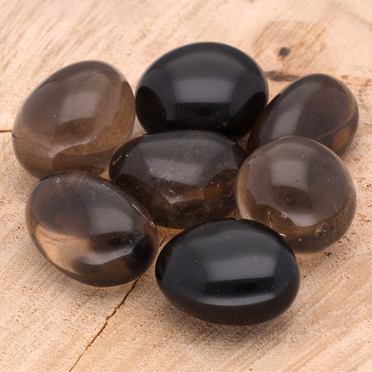 Smoky quartz tumbled stone