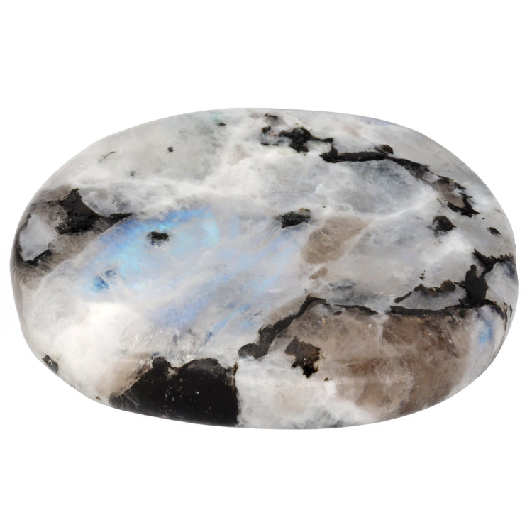 Rainbow Moonstone Slab Stone | Palm Stone