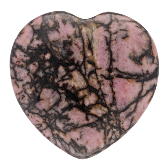 Rhodonite Heart | Palm Stone 2x2 cm 