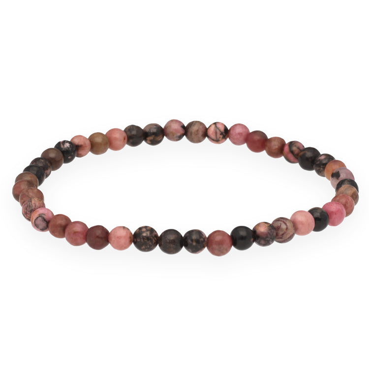 Rhodonite mini ball bracelet | 4mm