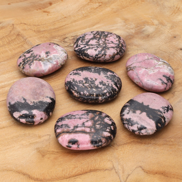 Rhodonite disc stone