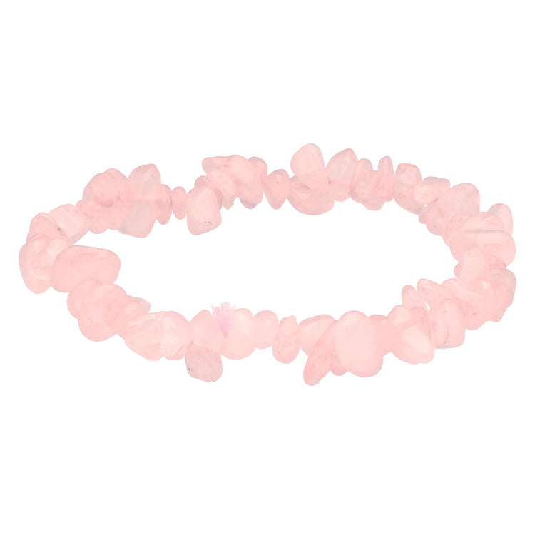 Rosenquarz Splitterarmband