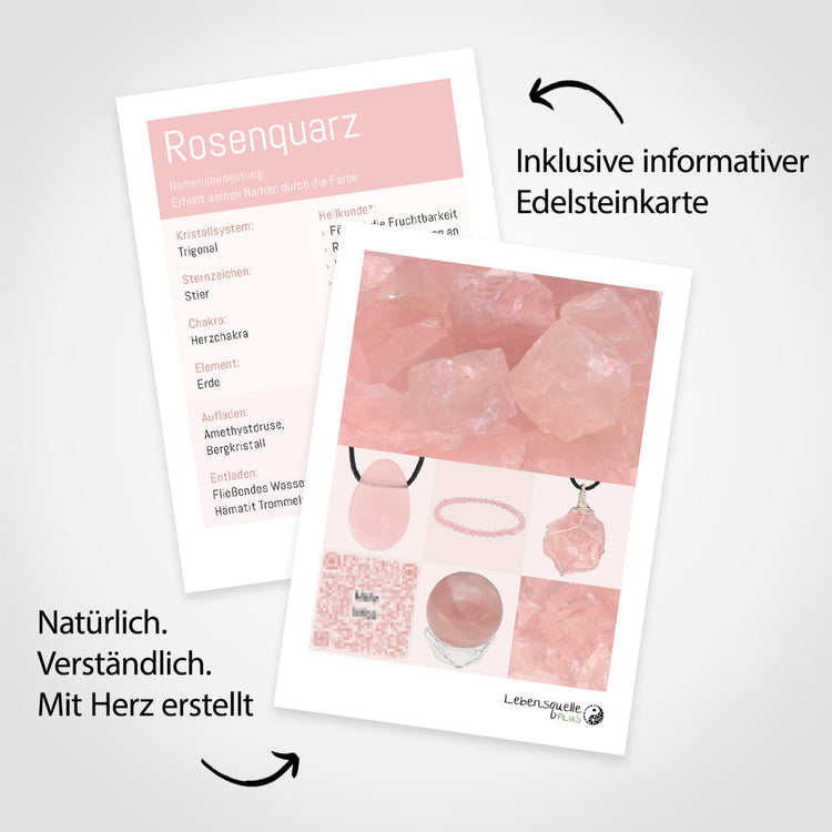 Rose quartz tumbled stone