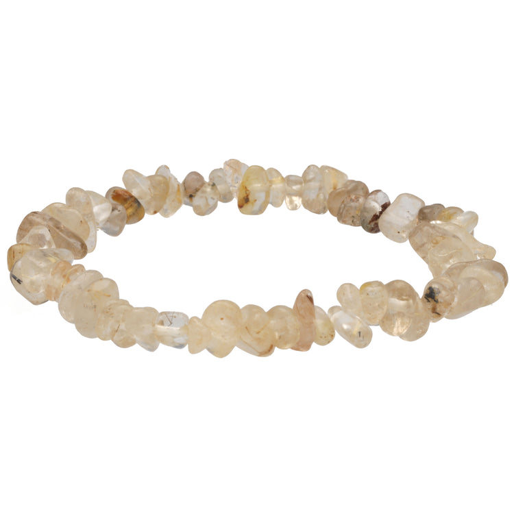 Rutilated Quartz Chip Bracelet