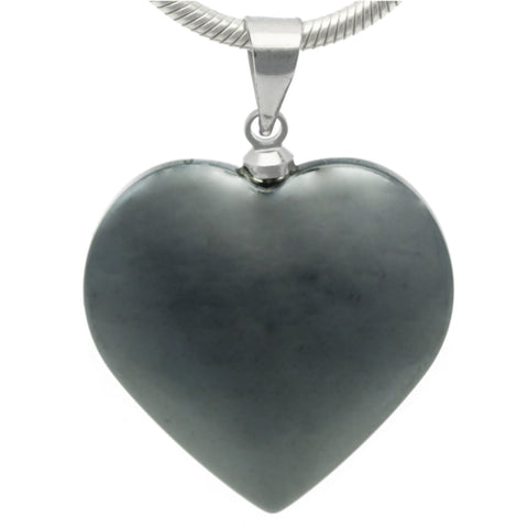 Hematite Heart Pendant | 2x2 cm