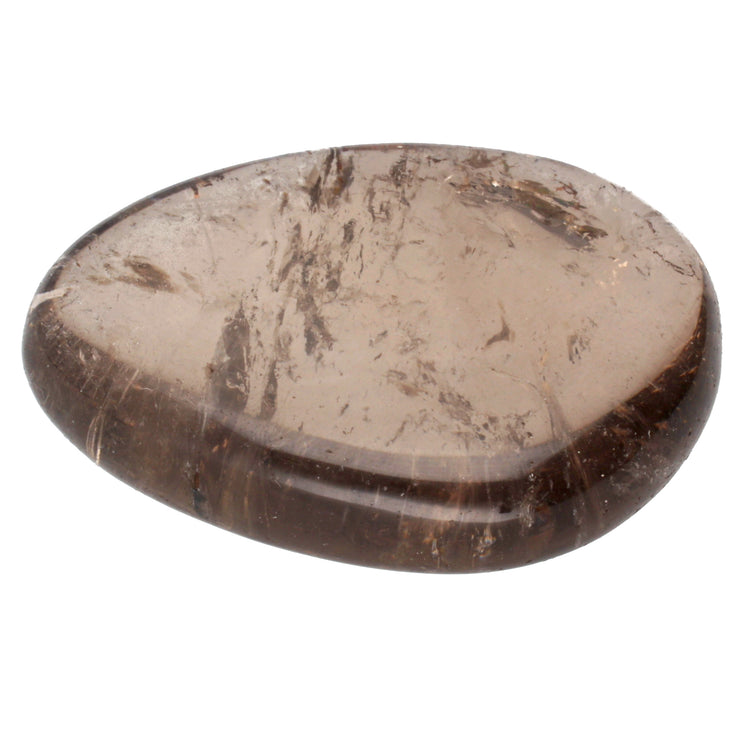 Smoky quartz disc stone