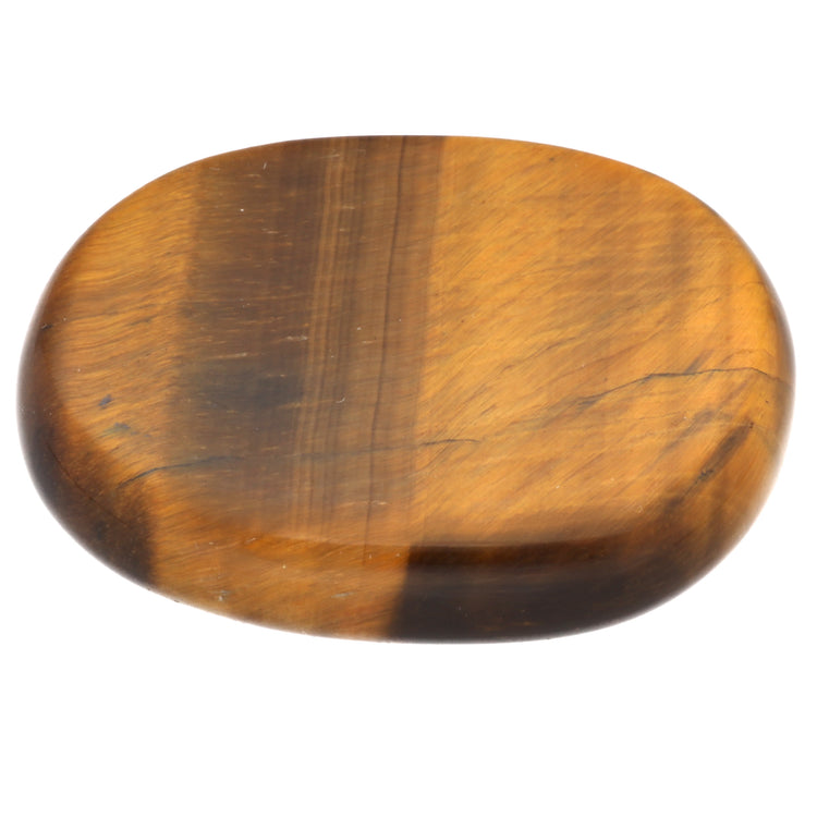 Tiger's eye disc stone