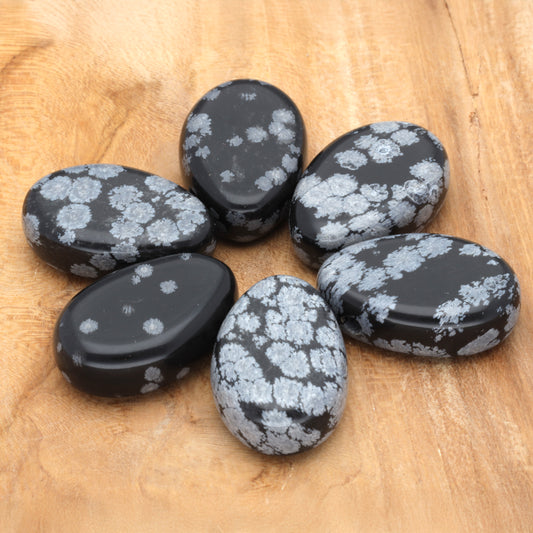 Snowflake Obsidian Drop Pendant 