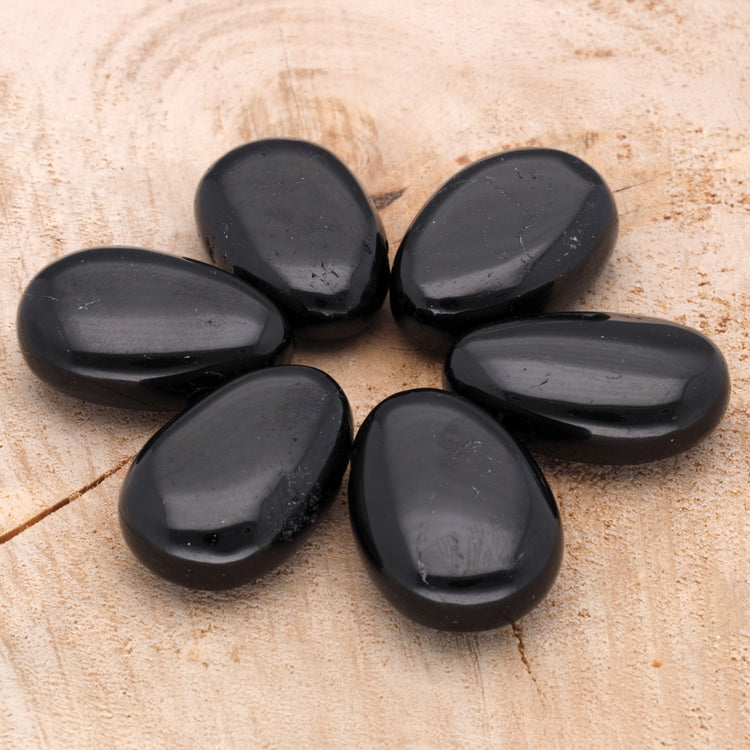 Tourmaline, black (Schorl) drop pendant