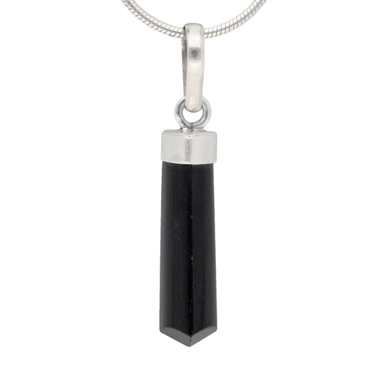 Tourmaline, black (schorl) polished tip | 2-3 cm