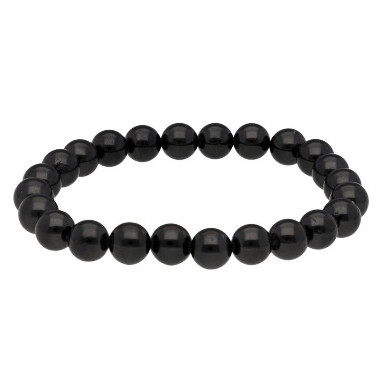 Tourmaline, black (Schörl) ball bracelet | 8mm