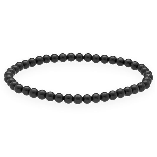 Shungite mini bead bracelet | 4 mm