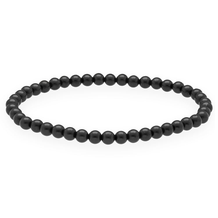 Shungite mini bead bracelet | 4 mm