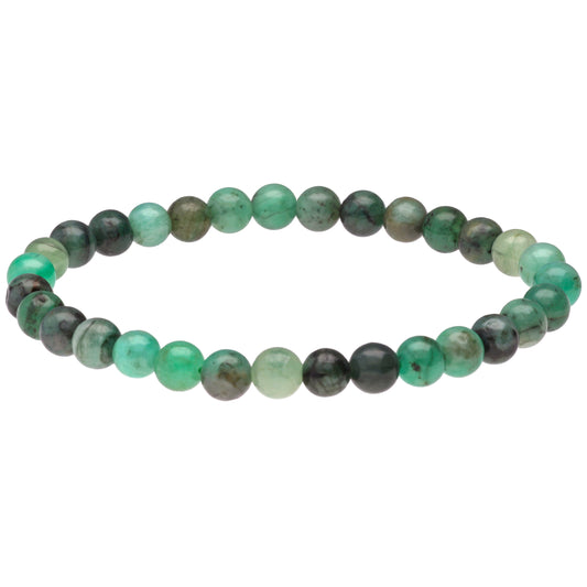 Emerald ball bracelet | 6 mm