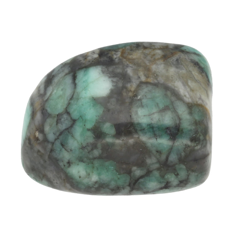 Emerald tumbled stone