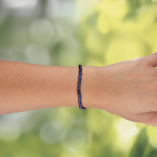 Sodalite mini ball bracelet | 4mm
