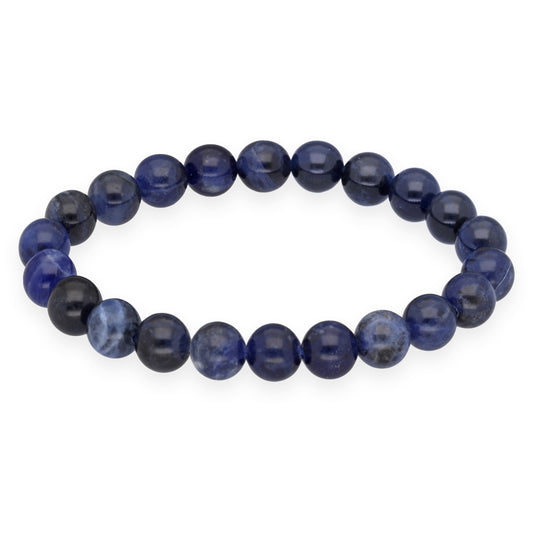 Sodalite bead bracelet | 8 mm