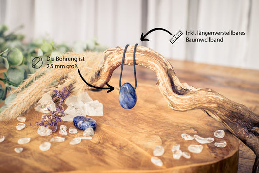 Sodalite drop pendant