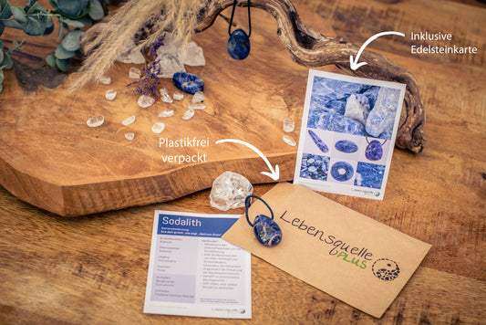 Sodalite drop pendant