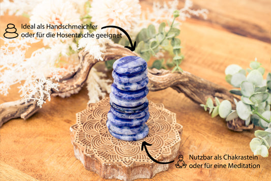 Sodalite disc stone