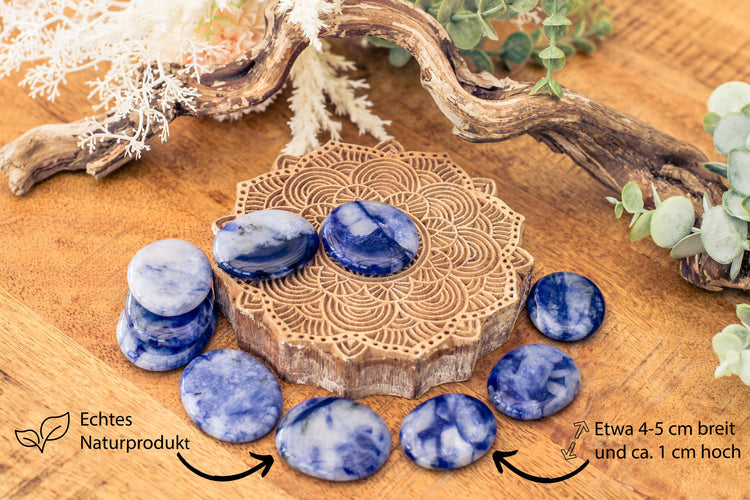Sodalite disc stone