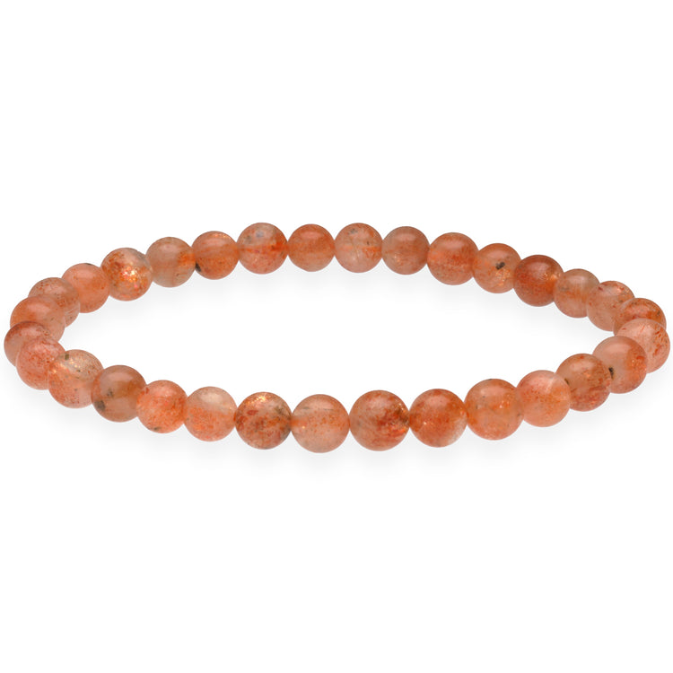 Sunstone bead bracelet | 6 mm