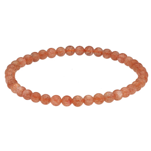 Sunstone Mini Bead Bracelet | 4 mm