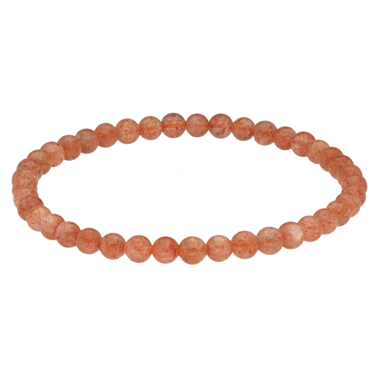 Sunstone mini bead bracelet | 4 mm