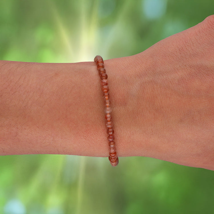 Sunstone mini bead bracelet | 4 mm