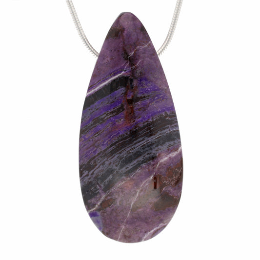 Sugilite drop pendant #2