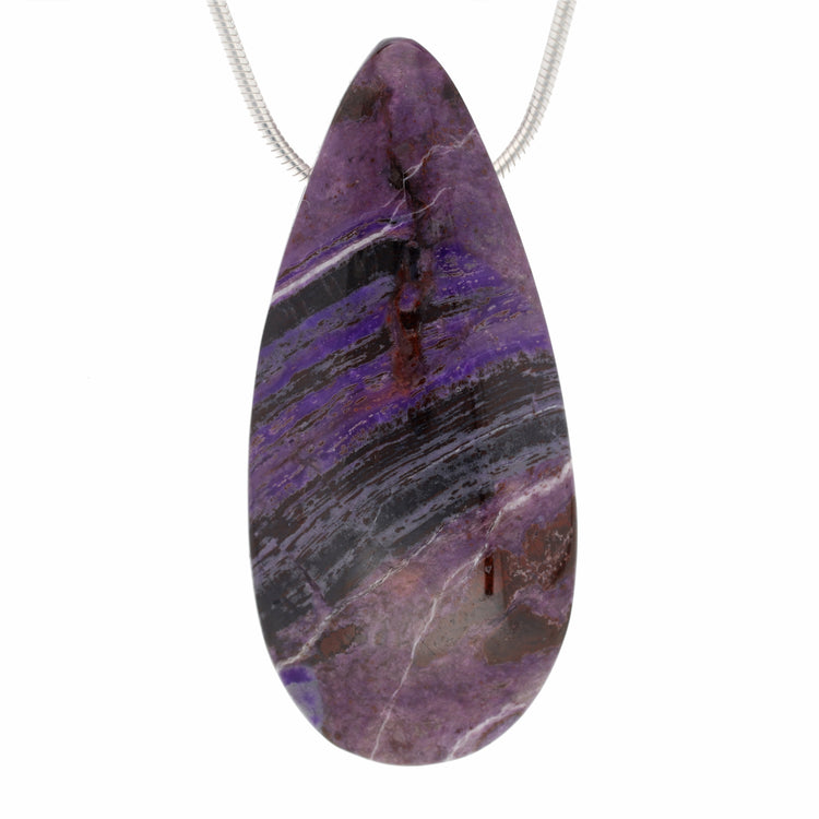 Sugilite drop pendant #2
