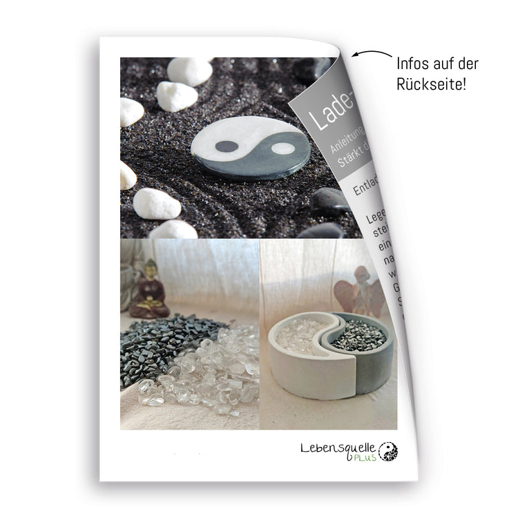 Charging stones rock crystal &amp; discharging stones hematite | Mini tumbled stone chips