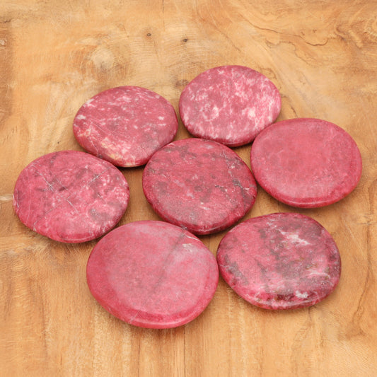 Thulite disc stone