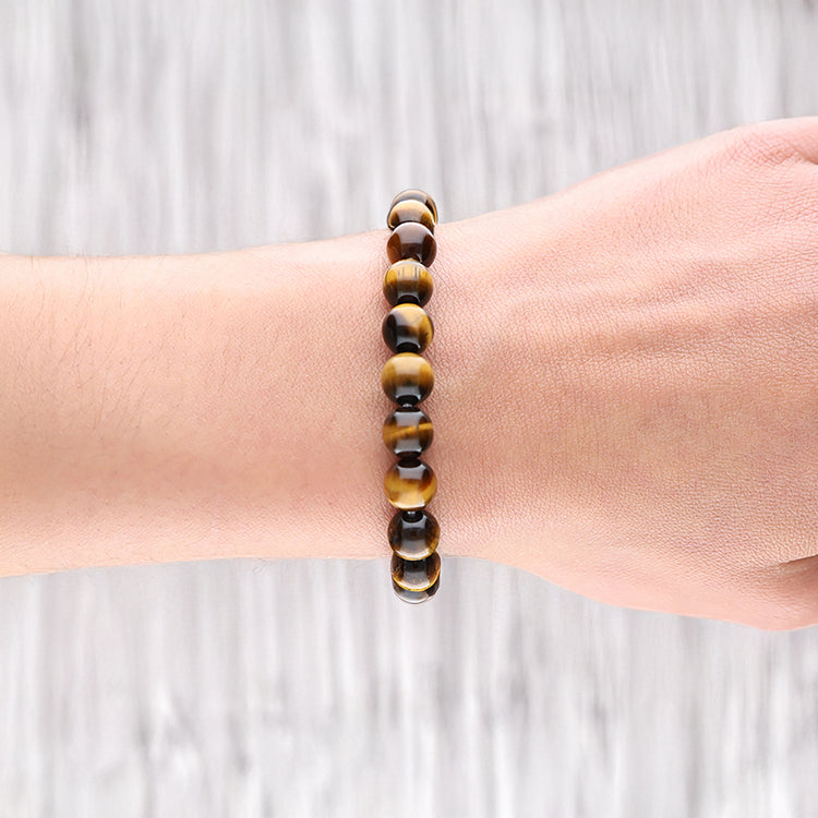 Tiger's eye bead bracelet | 8 mm